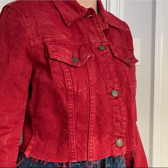 cropped denim jean jacket - Picture 6 of 12